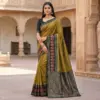 Mb 6134 Silk Blend Pochampalli Ikkat Saree Collection