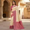 Mb 6134 Silk Blend Pochampalli Ikkat Saree Collection