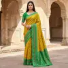 Mb 6134 Silk Blend Pochampalli Ikkat Saree Collection