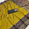 Mb 6140 Pochampalli Silk Blend Ikkat Saree Collection