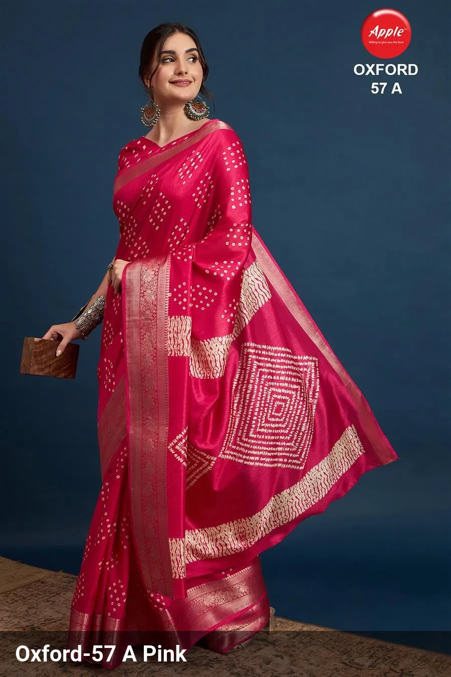 Oxford Vol 57 Silk Blend Printed Designer Fancy Saree