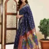 P 204 Silk Woven Work Fancy Saree Collection
