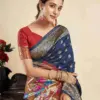 P 205 Silk Woven Work Festival Wear Saree Collection