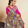 P 205 Silk Woven Work Festival Wear Saree Collection