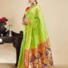 P 205 Silk Woven Work Festival Wear Saree Collection