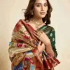 P 207 Silk Woven Work Traditional Wear Saree Collection
