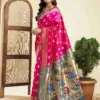 P 207 Silk Woven Work Traditional Wear Saree Collection