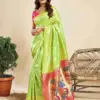 P 207 Silk Woven Work Traditional Wear Saree Collection
