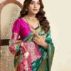 P 207 Silk Woven Work Traditional Wear Saree Collection