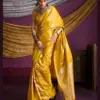 Rajtex Kanthkala Indigo Satin Silk Festival Wear Saree Collection
