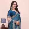 Scalop Dhrruv 1 Rangoli Silk Crush Embroidered Beautiful Saree Collection