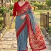 Scdf Batik a Cotton Block Printed Saree Collection