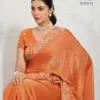 Sethnic Kaaya Verve Chiffon Velvet with Embroidered Saree Collection