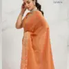 Sethnic Kaaya Verve Chiffon Velvet with Embroidered Saree Collection