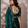 Sethnic Luminah Velvet Satin with Zarkan Border Party Wear Saree Collection