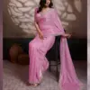 Sethnic Luminah Velvet Satin with Zarkan Border Party Wear Saree Collection