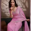 Sethnic Luminah Velvet Satin with Zarkan Border Party Wear Saree Collection