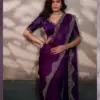 Sethnic Luminah Velvet Satin with Zarkan Border Party Wear Saree Collection