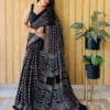 Sf Ajrakh Vol 1 Soft Japan Satin Ajrakh Printed Saree Collection