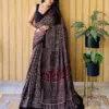 Sf Ajrakh Vol 1 Soft Japan Satin Ajrakh Printed Saree Collection