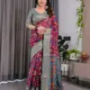 Shc Handloom Vol 1 Linen Floral Printed Saree Collection