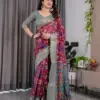 Shc Handloom Vol 1 Linen Floral Printed Saree Collection