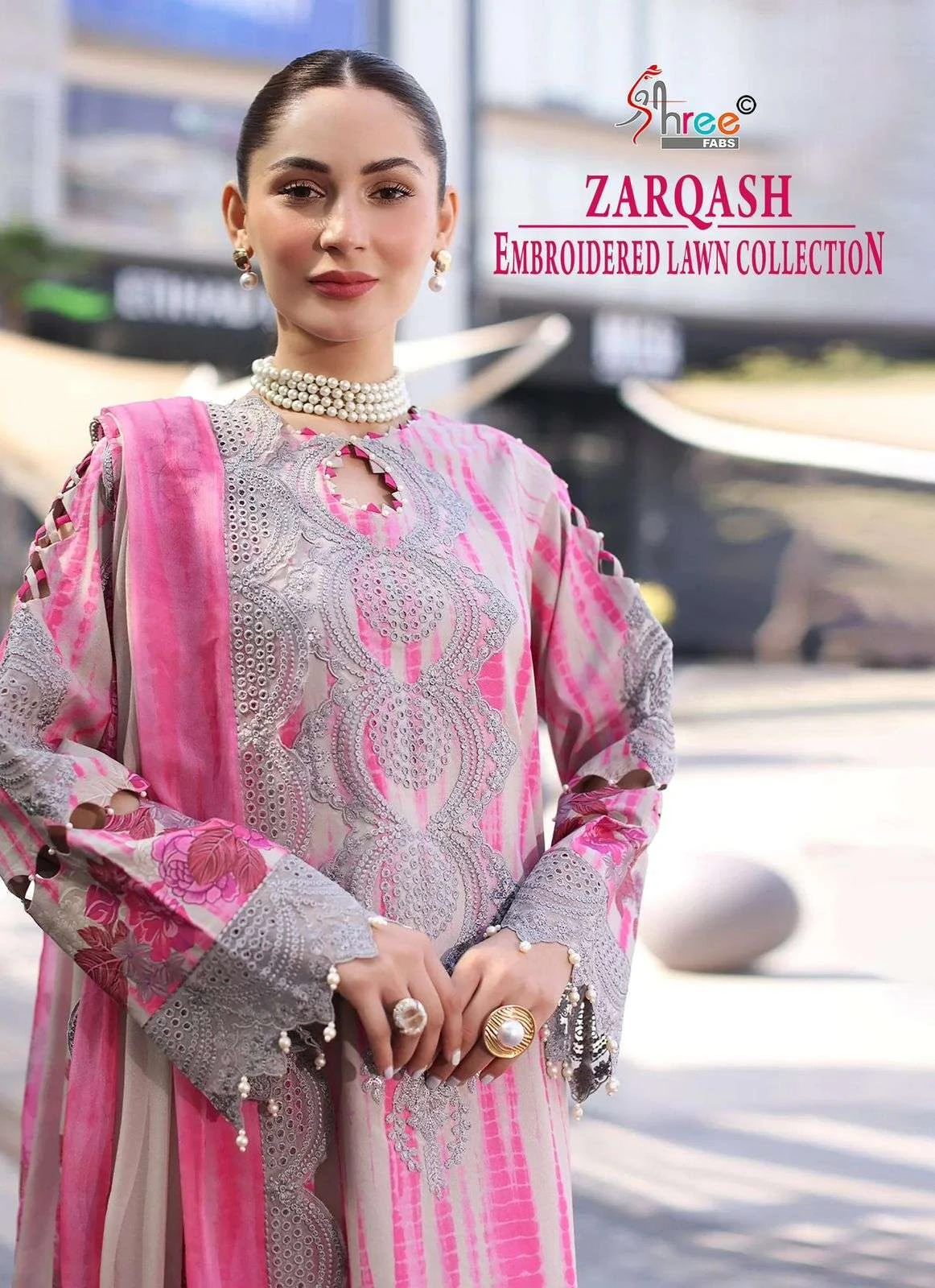 Shree Fab Zarqash Embroidered Lawn Collection