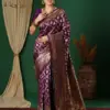 Sm 9017 Gajri Silk Woven Work Saree Collection