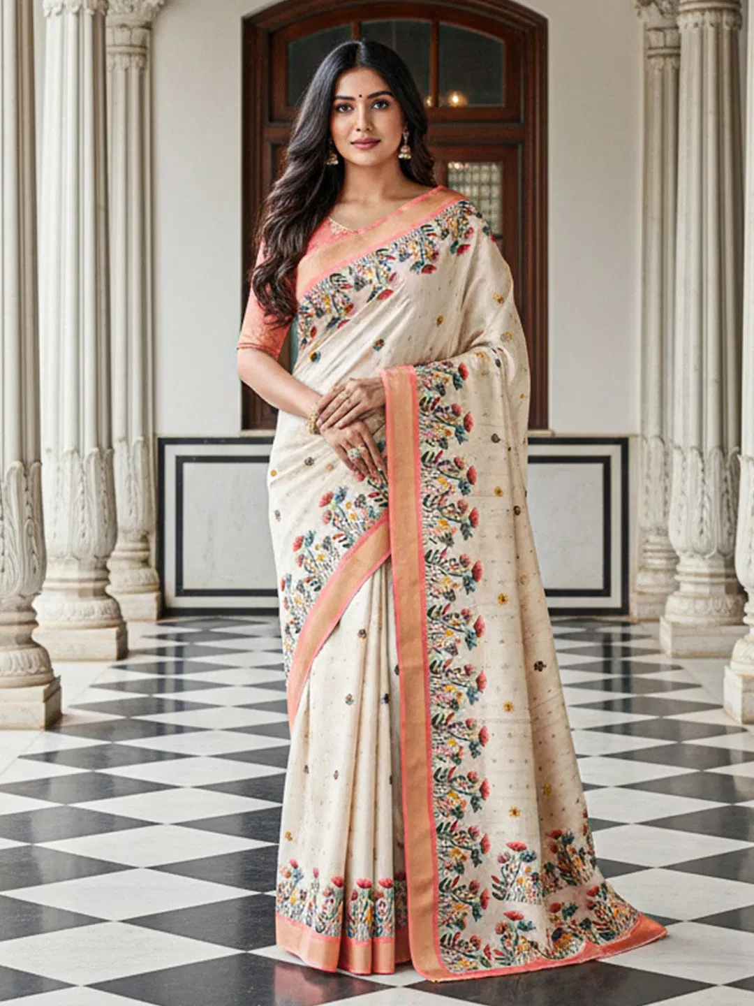 Vaishali 1 Cotton Silk Digital Print Designer Saree Collection