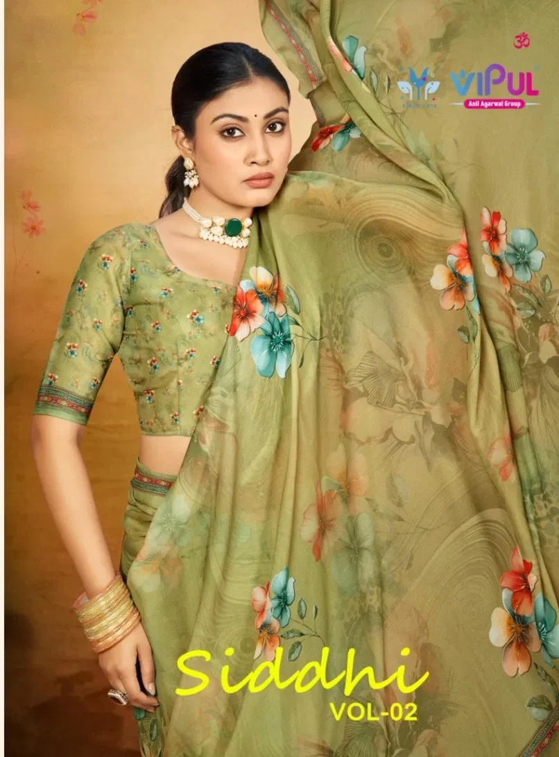 Vipul Siddhi Vol 2 Georgette Casual Wear Saree Collection