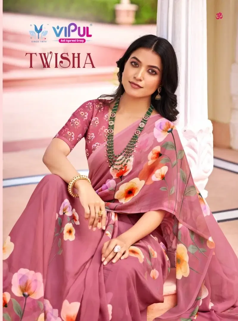 Vipul Twisha Georgette Casual Wear Saree Collection