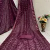 Vt 833 T Georgette Silk Sequence Worked Premium Saree Collection