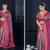 Zarkaashi Shivalika Vol 1 Nylone Tissue Festival Wear Saree Collection