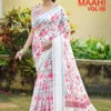 Kashvi Maahi Vol 6 Linen with Sequence Border Saree Collection