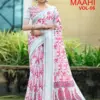 Kashvi Maahi Vol 6 Linen with Sequence Border Saree Collection