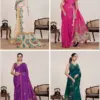Maahi 217 Linen Printed Casual Wear Fancy Saree Collection