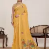 Maahi 217 Linen Printed Casual Wear Fancy Saree Collection