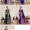 Maahi 218 Banarasi Silk Zari Weaving Party Wear Saree Collection