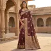 Mb 3323 Pure Banarasi Silk Zari Weaving Traditional Saree Collection