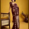 Rajtex Kanthkala Vama Satin Silk Handloom Weaving Traditional Saree Collection