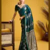 Rajtex Kanthkala Vama Satin Silk Handloom Weaving Traditional Saree Collection