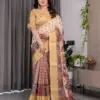 Shc 01 to 07 Pure Handloom Linen Floral Printed Saree Collection
