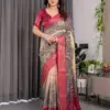 Shc 01 to 07 Pure Handloom Linen Floral Printed Saree Collection