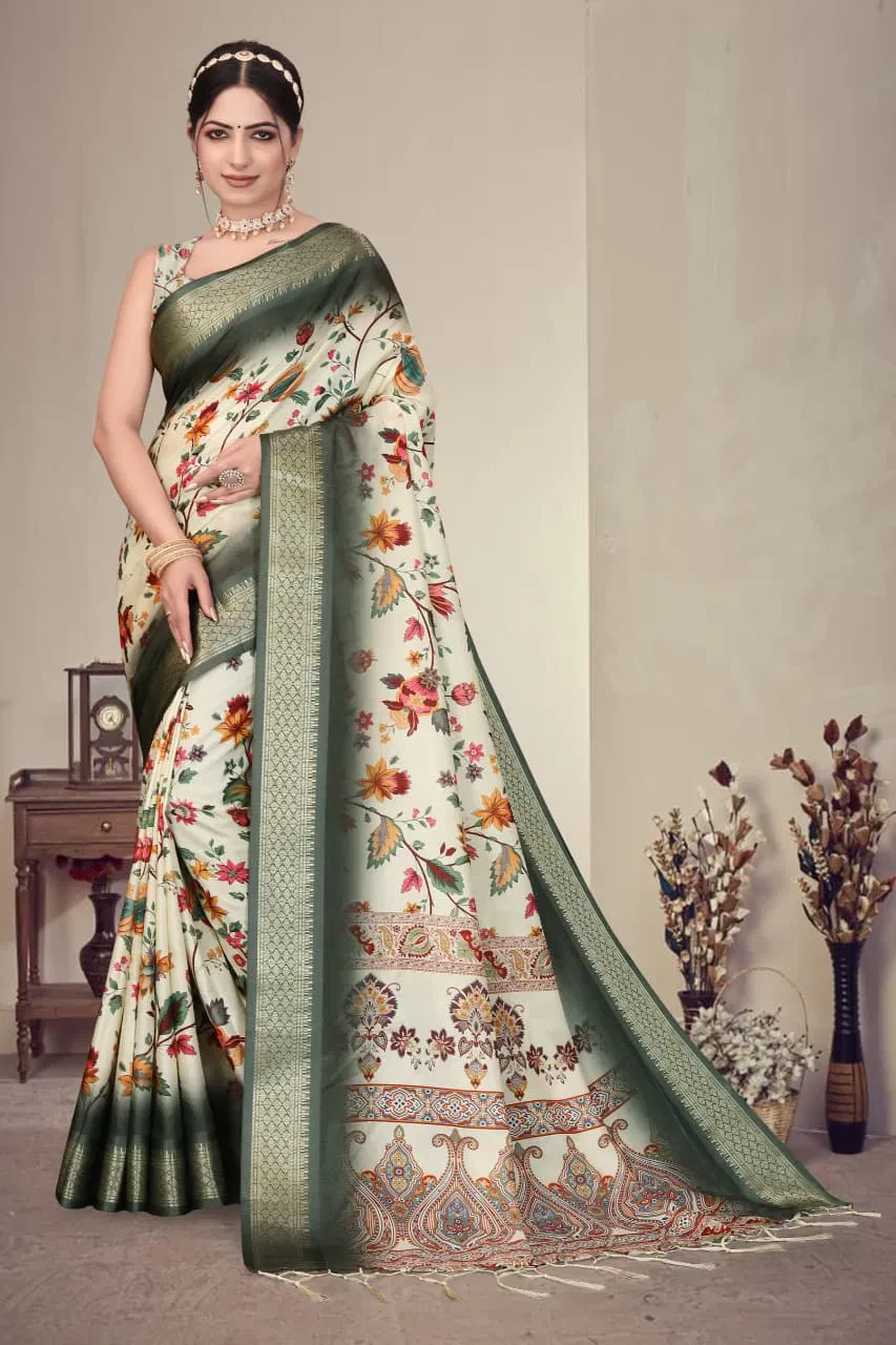 Shc Axali Vol 1 Cotton Silk Digital Printed Saree Collection