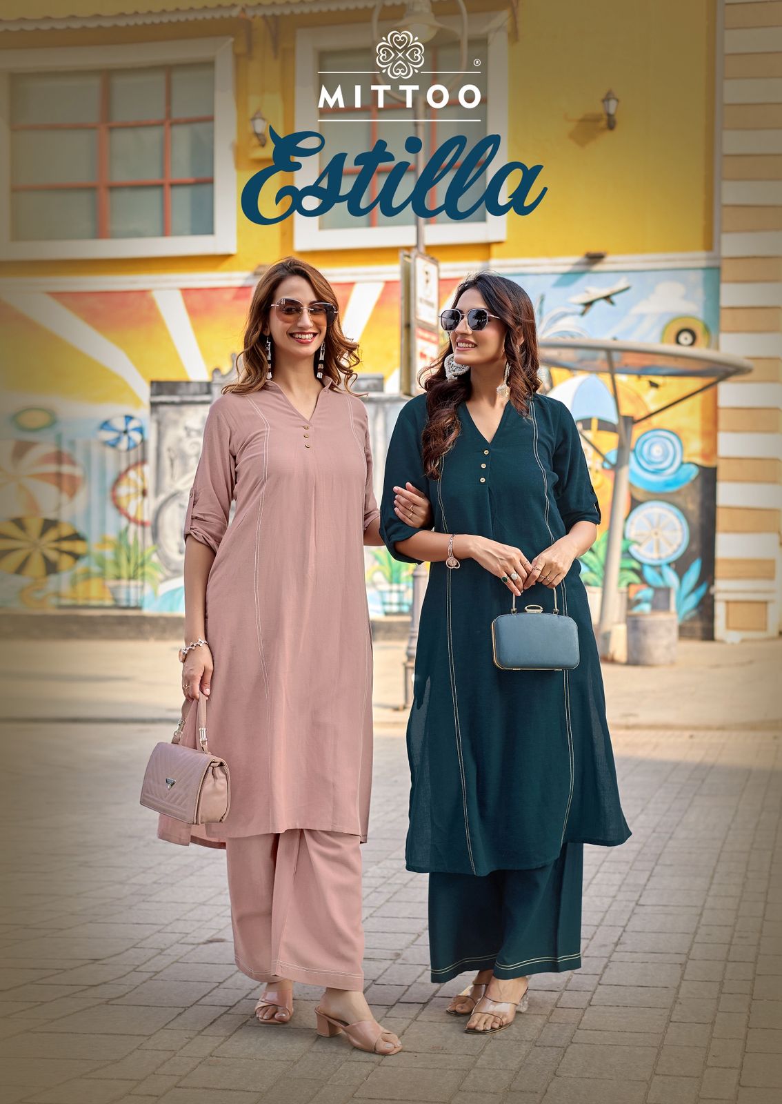 Mittoo Estilla Rayon Linnen Wholesale Co-Ord Set Collection