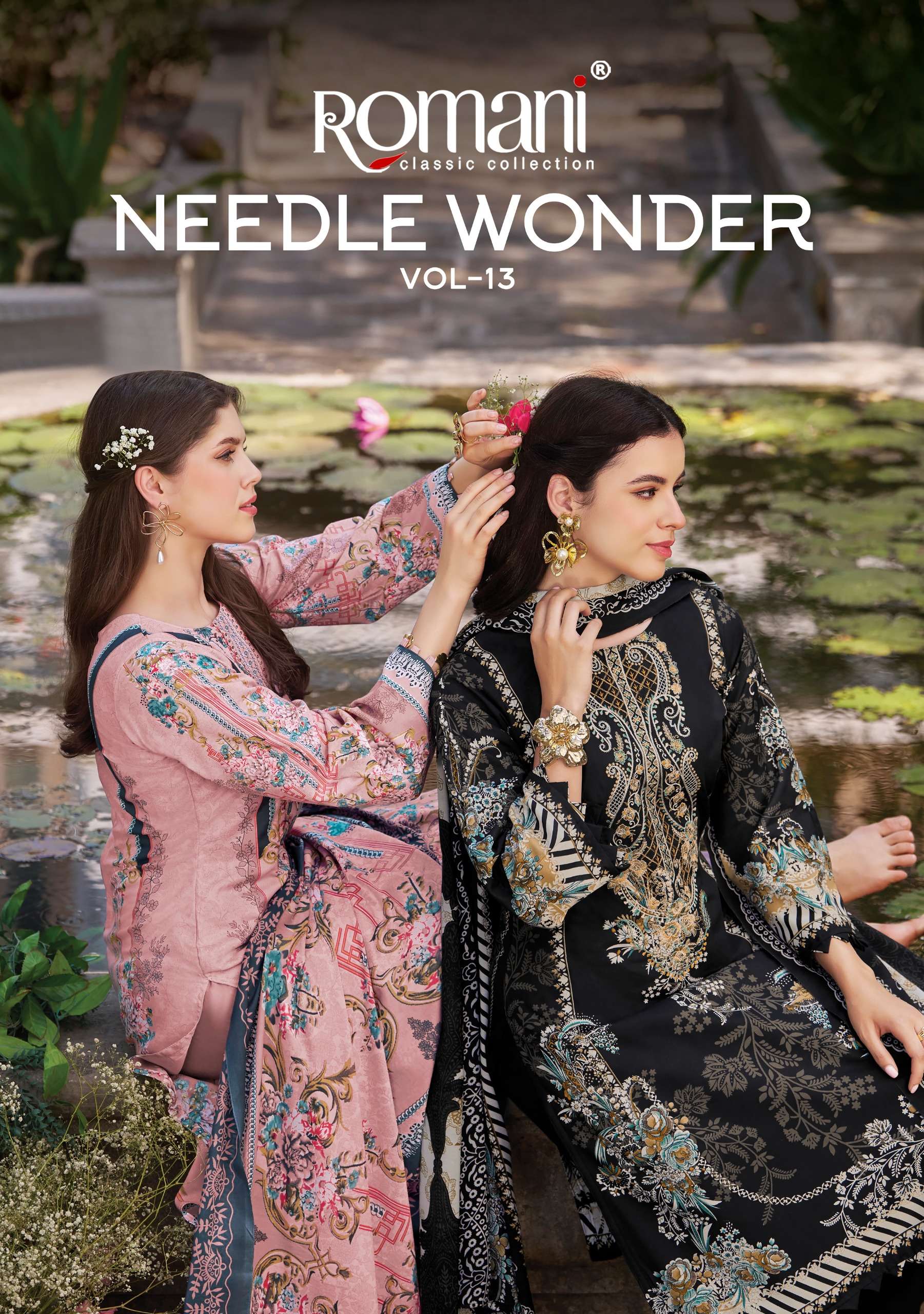 Romani Needle Wonder Vol-13 Soft Cotton Wholesale Pakistani Readymade Suit Collection