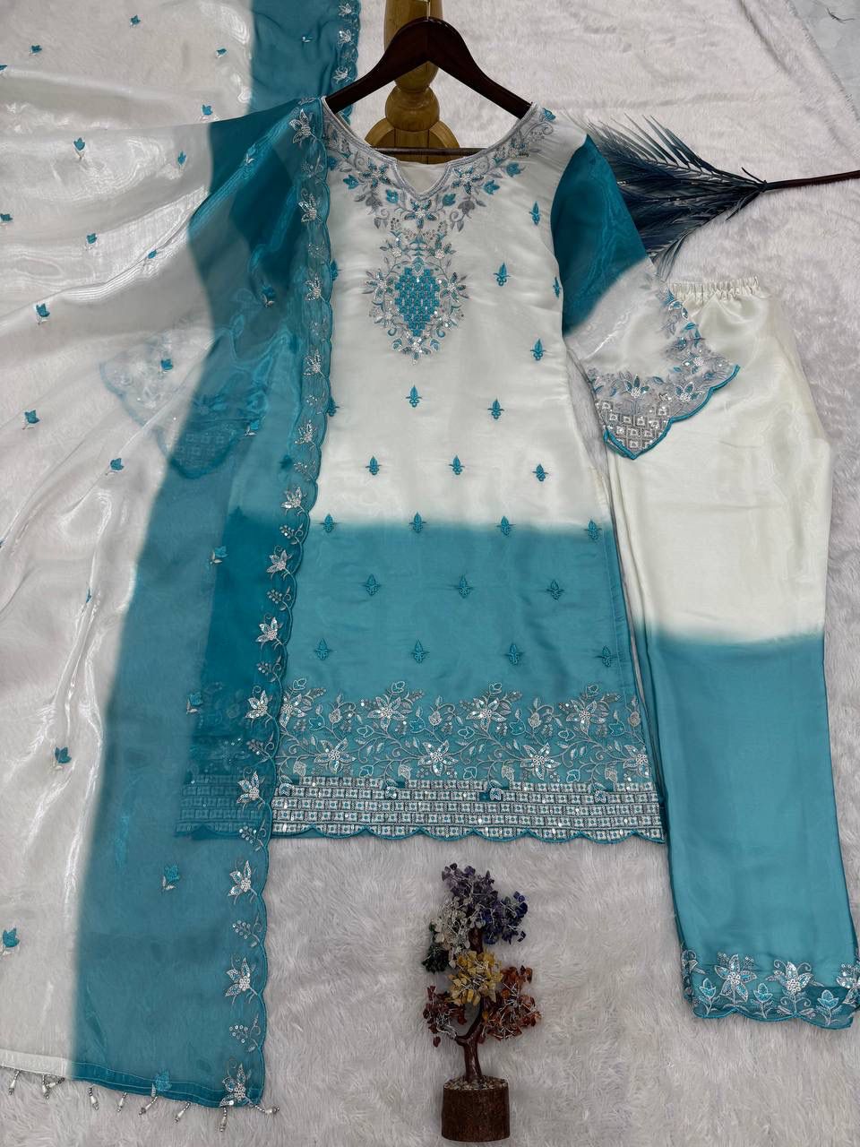 Rama Export Code 1387 Pure Gmy Silk Wholesale Pakistani Readymade Suit Collection - Image 8