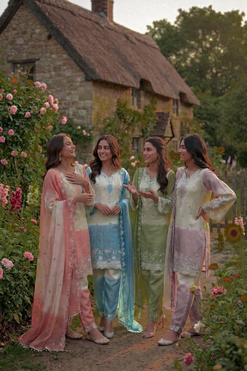 Rama Export Code 1387 Pure Gmy Silk Wholesale Pakistani Readymade Suit Collection - Image 9