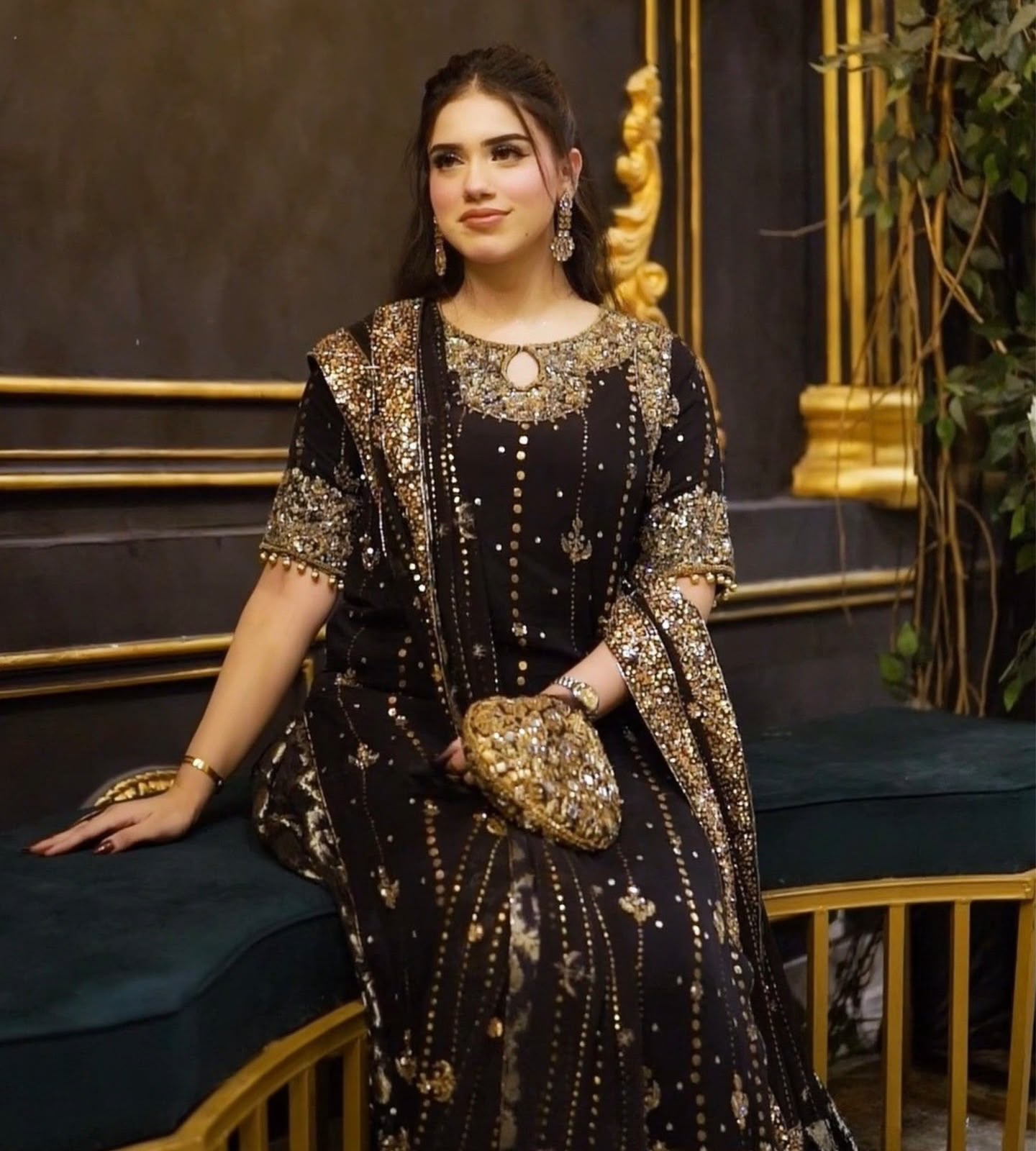 Rama Export Code-1728 Faux Georgette Wholesale Pakistani Readymade Suit Collection