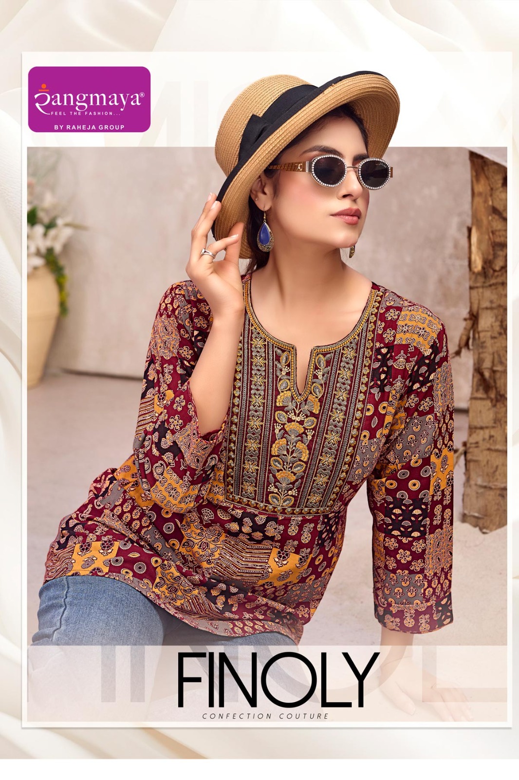 Rangmaya Finoly Cotton 60/60 Wholesale Short Top Collection